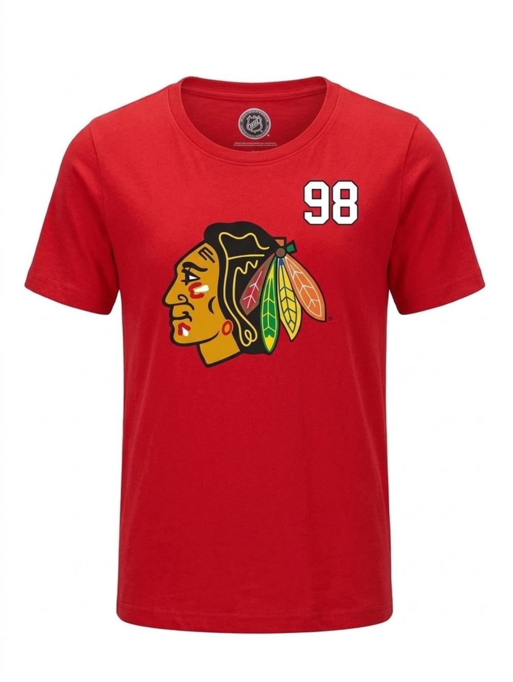 Chicago Blackhawks Bedard #98 Red NHL T-Shirt, Youth XL